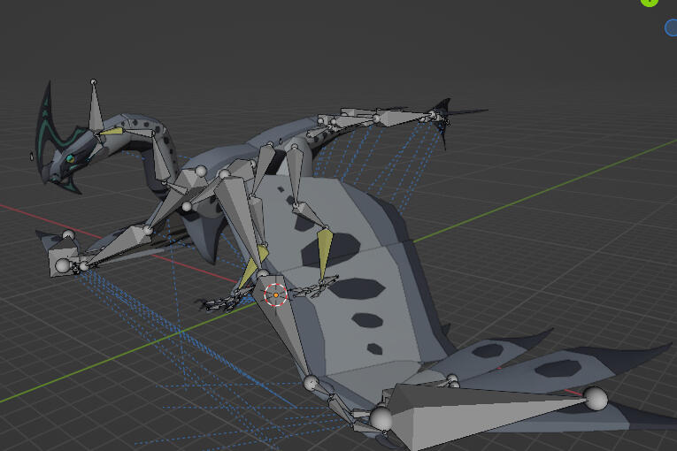 Imported Rig Into Blender With Pose