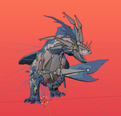 Imported Rig Into Blender With Pose)