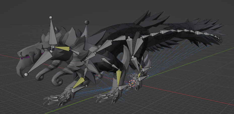 Imported Rig Into Blender With Pose