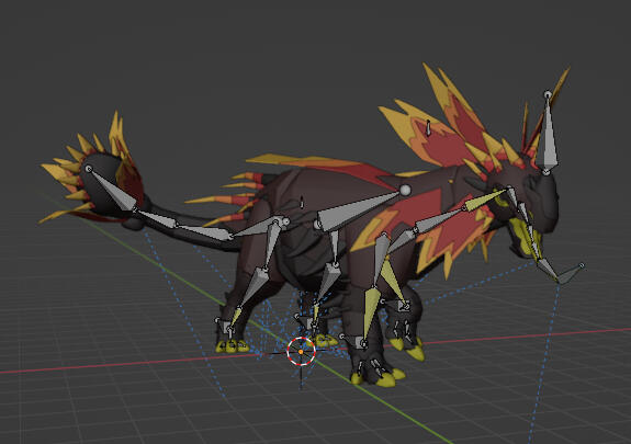 Imported Rig Into Blender With Pose