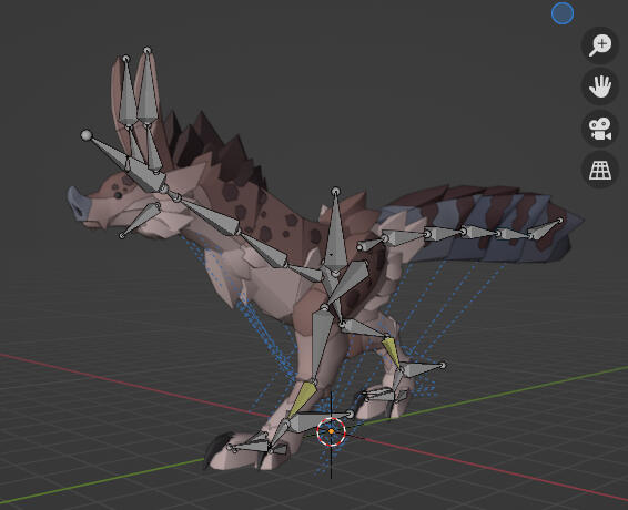 Imported Rig Into Blender With Pose (Head IK removed due to not being tposed)