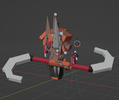 Imported Rig Into Blender With Pose